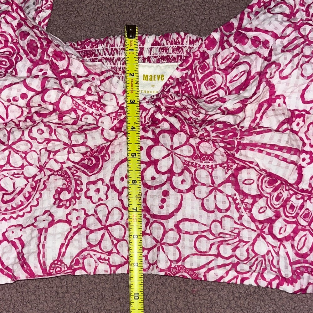 Maeve Pink Floral Crop Top - Picture 5 of 6